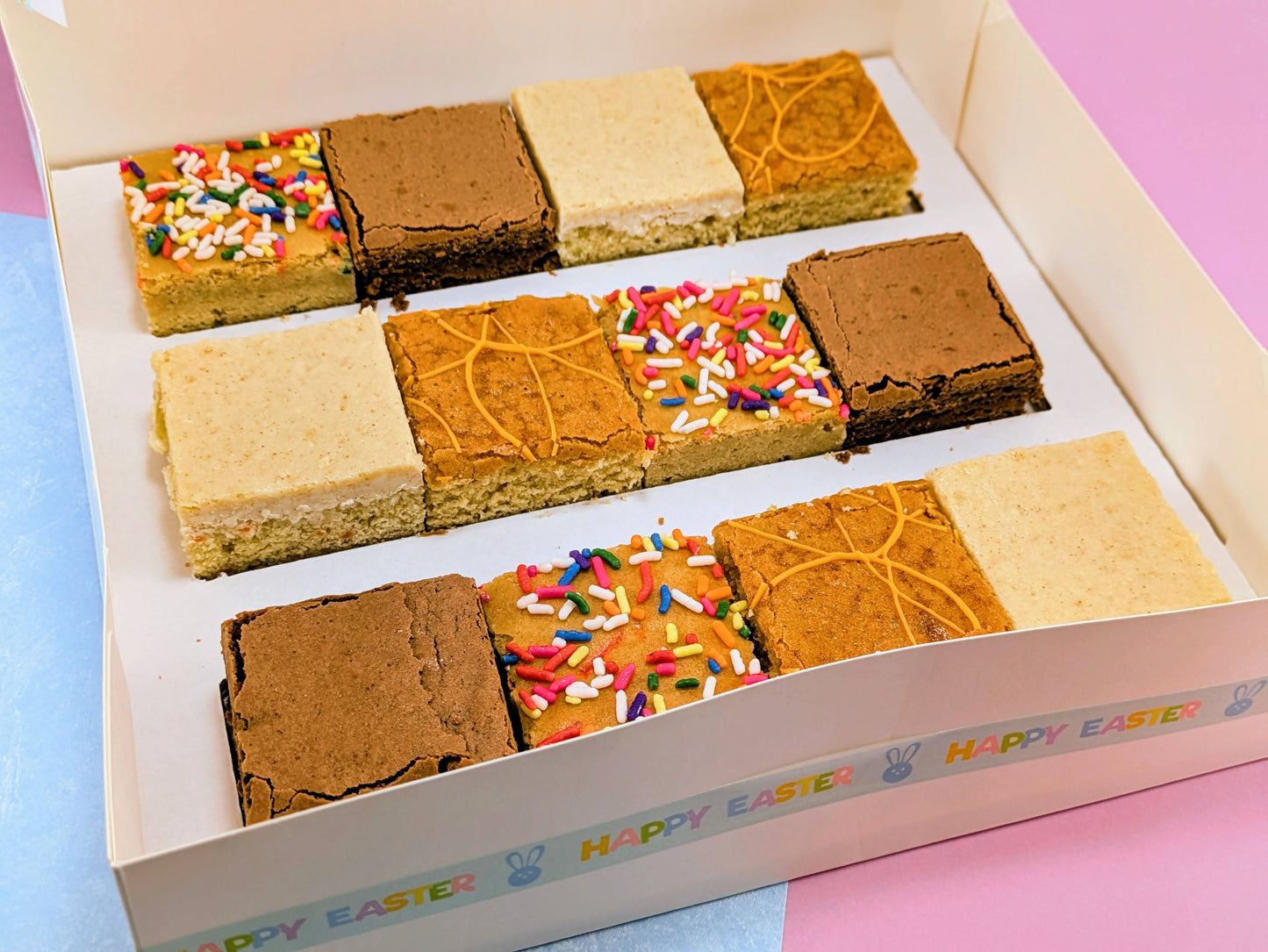 Easter Brownie Box front close up