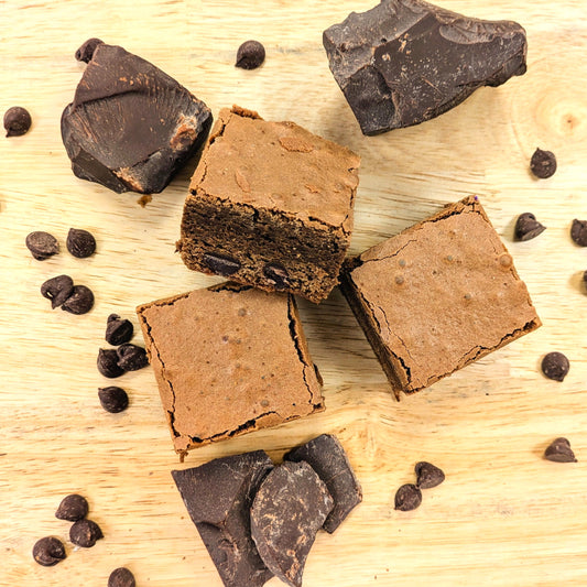 Fudgy Chocolate Brownies Top