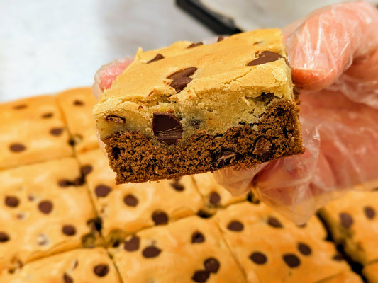 Large Brookie in hand close up