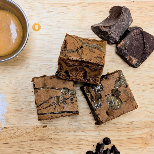 Salted Caramel Brownie Top