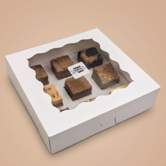 The Ultimate Chocolate 9 Brownie Box side closed