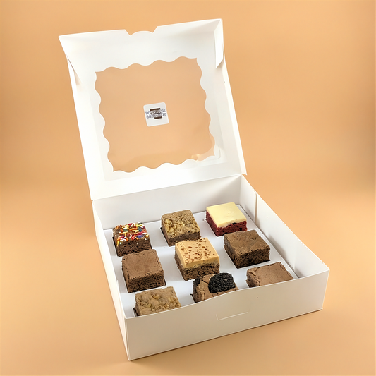 The Ultimate Chocolate Brownie Box open