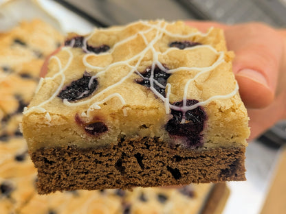 Blueberry Orange Chocolate Brookie closeup