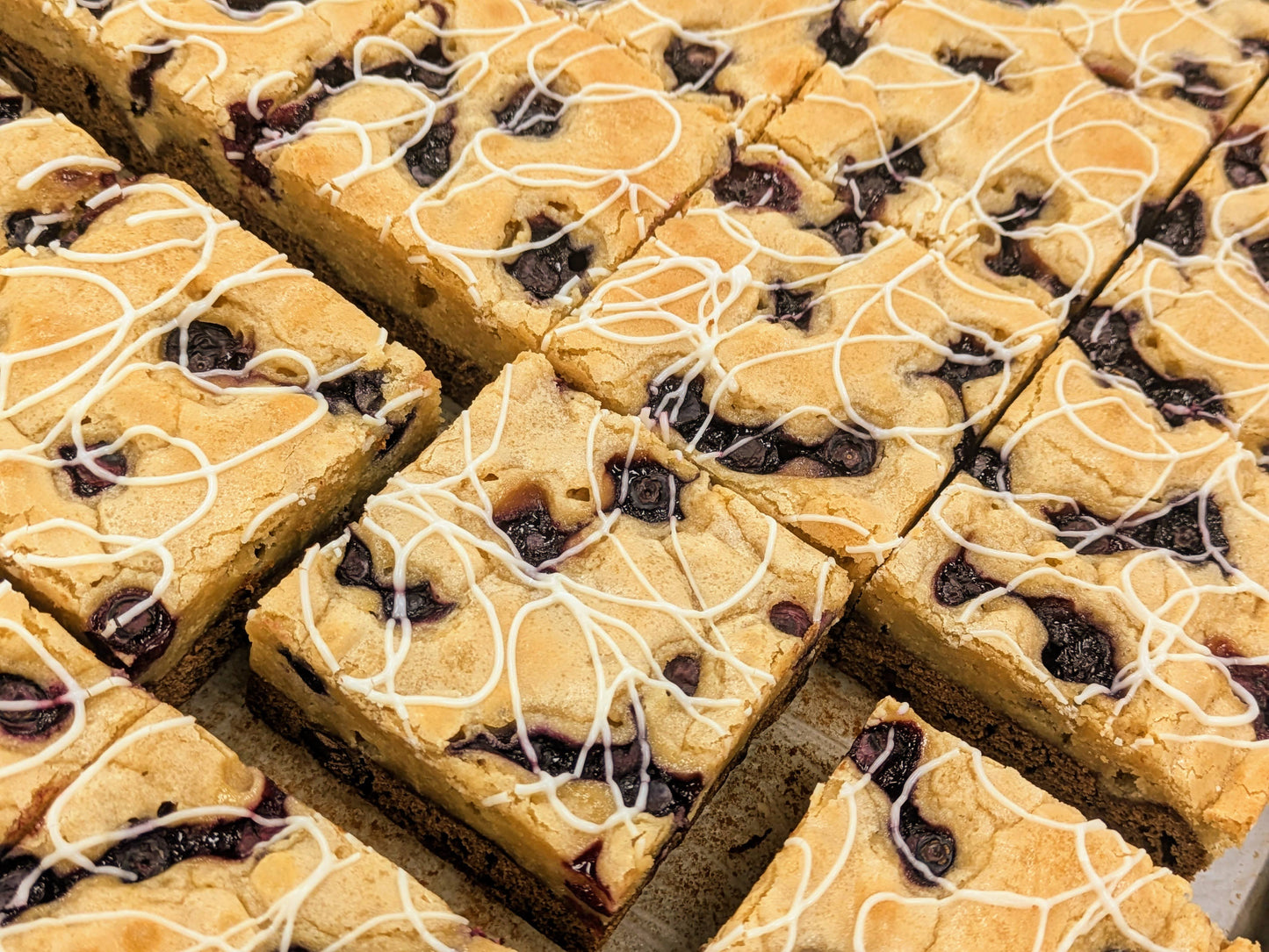 Blueberry Orange Chocolate Brookie in pan