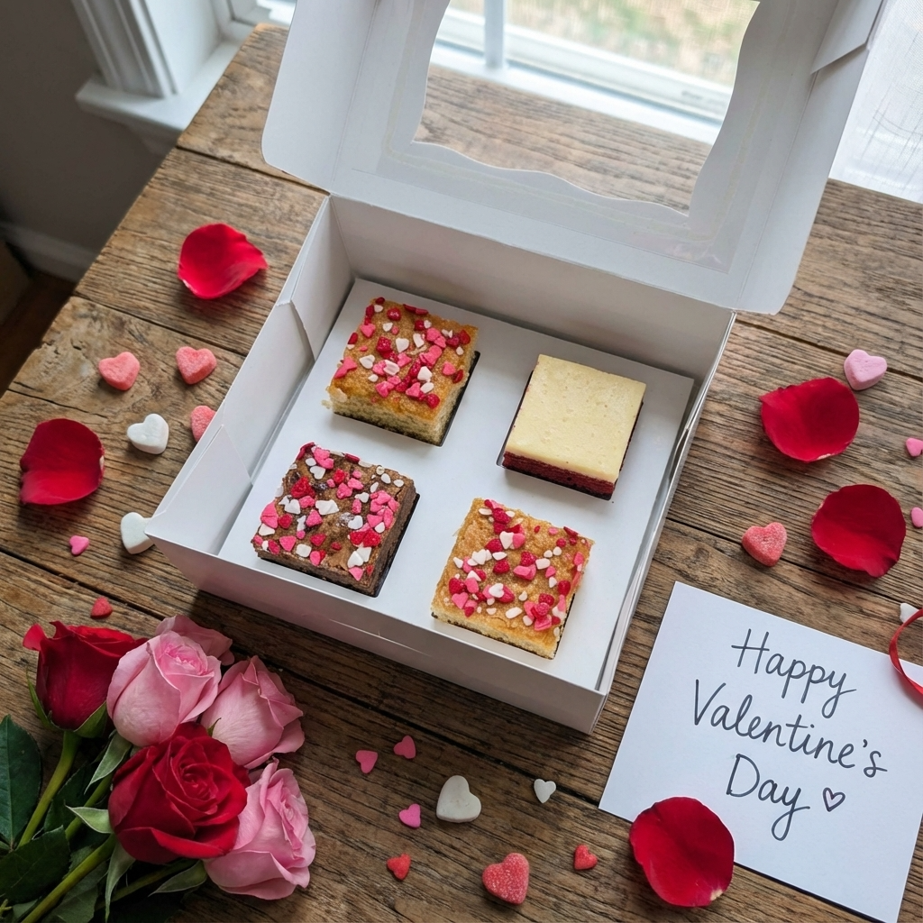 Valentines Sprinkles Brownie