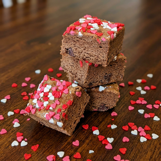 Valentines Sprinkles Brownie