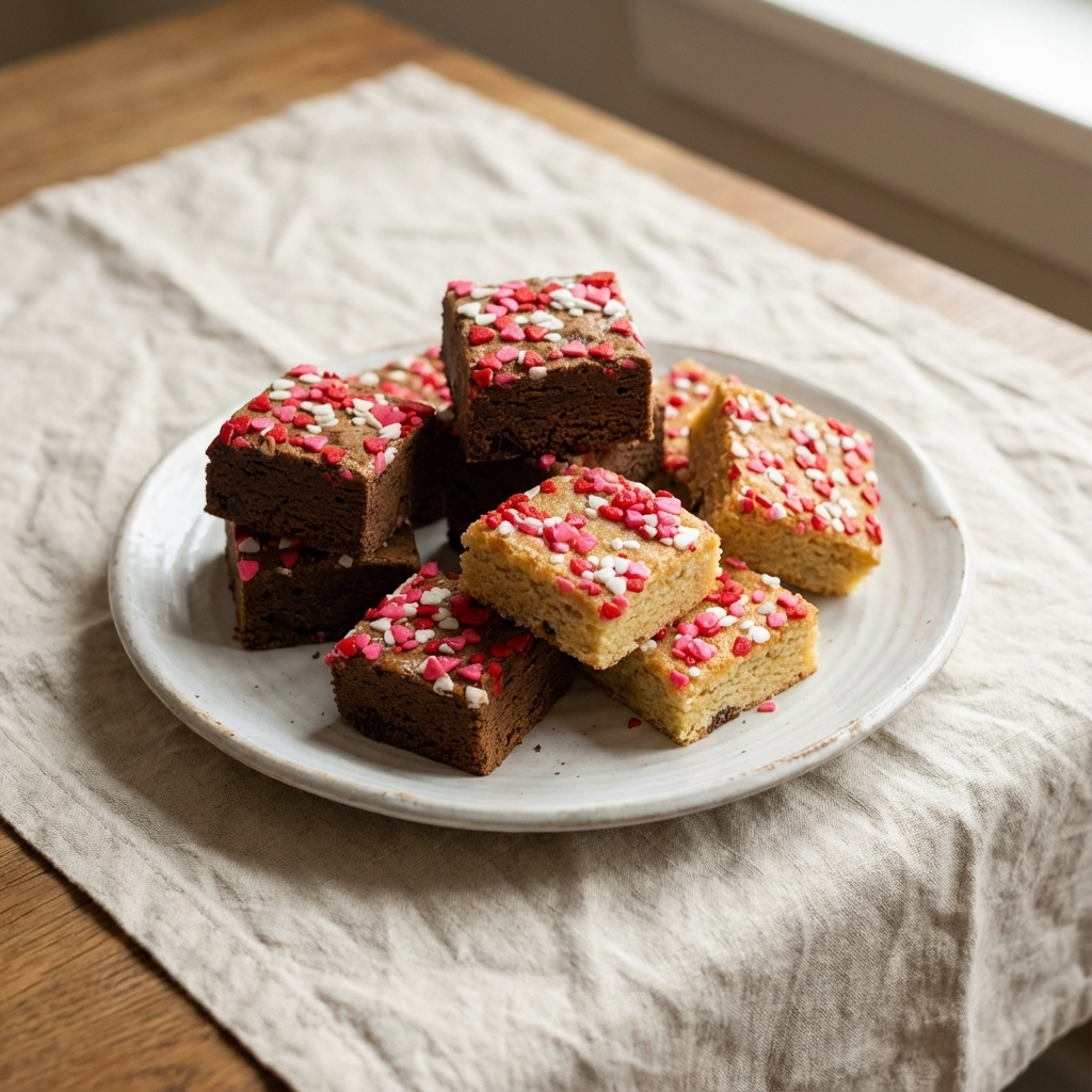 Valentines Sprinkles Brownie