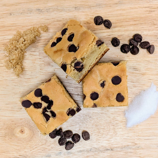 Chocolate Chip Blondies Top