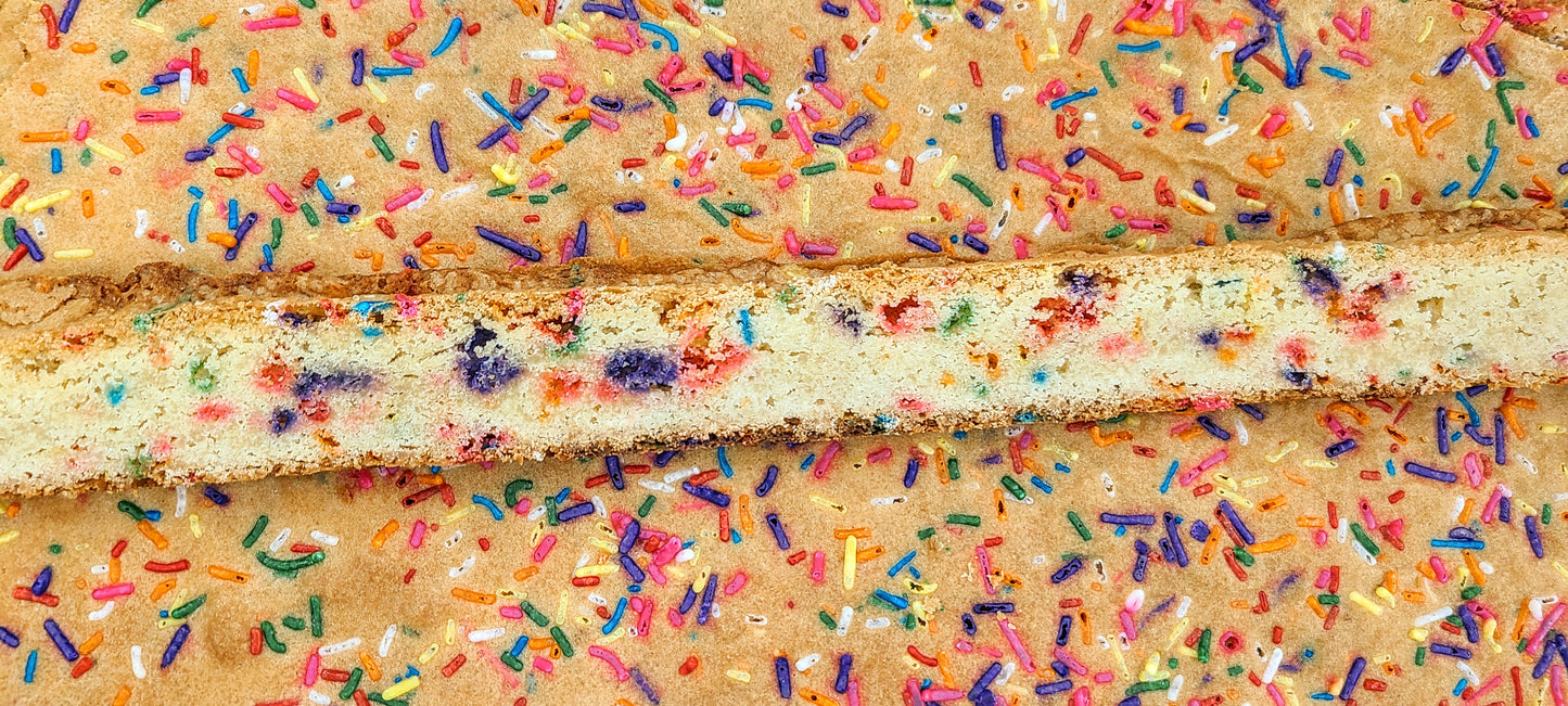 Confetti Blondie cut in pan long cut