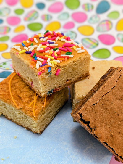 Easter Brownie Blondie Flavors close up