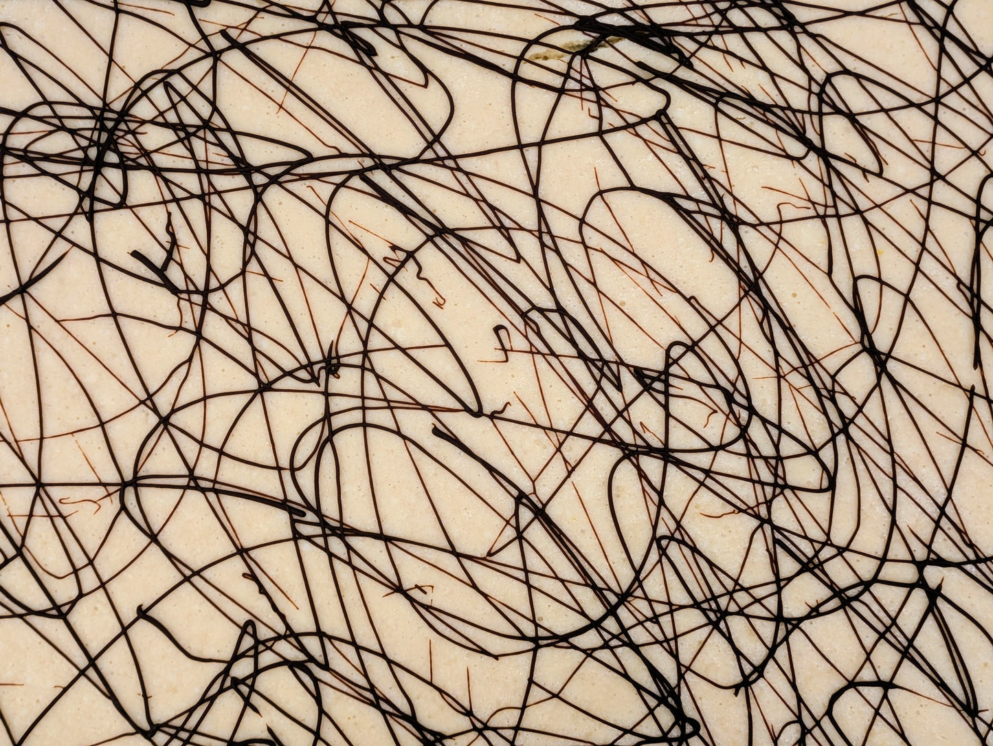 Irish Cream Cheese Brownie before cutting for St. Patrick's Day