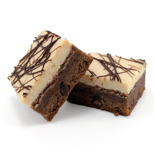 Irish Cream Cheese Brownie Duo for St. Patrick's Day