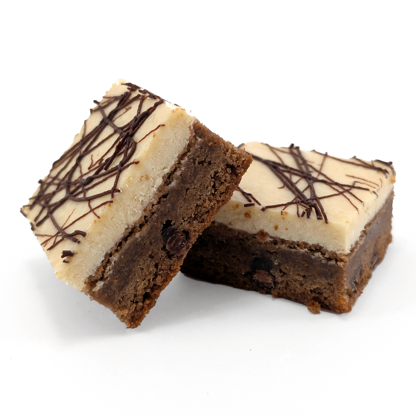 Irish Cream Cheese Brownie Duo for St. Patrick's Day