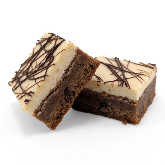 Irish Cream Cheese Brownie Duo for St. Patrick's Day
