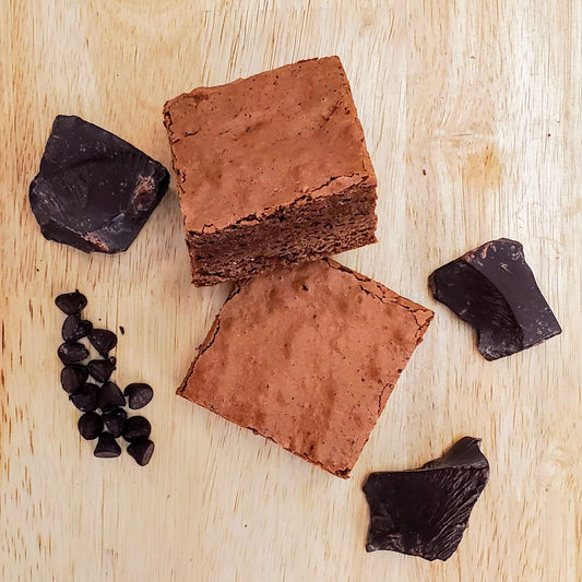 Large Fudgy Chocolate Brownie Top