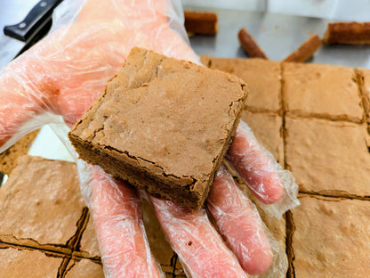 Large Fudgy Chocolate Brownie on hand