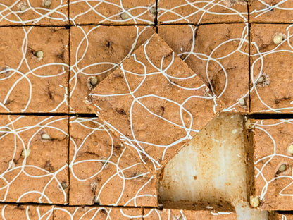 Large Root Beer Float Brownie cut in pan