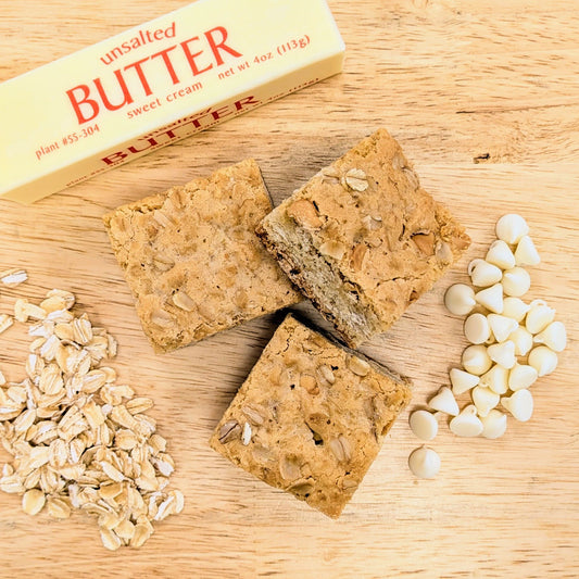 Oatmeal White Chocolate Blondie Top