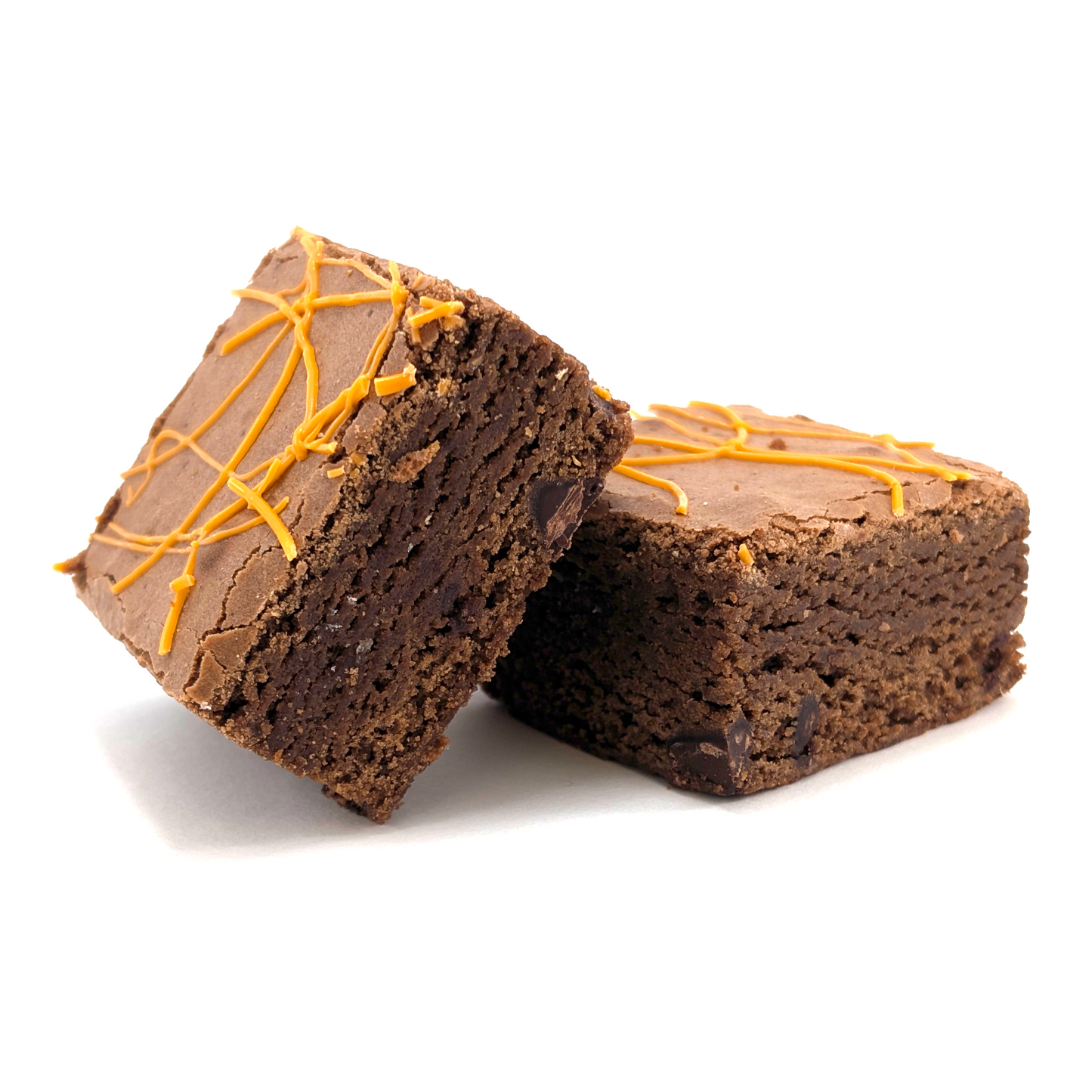 Orange Fudgy Chocolate Brownie Duo