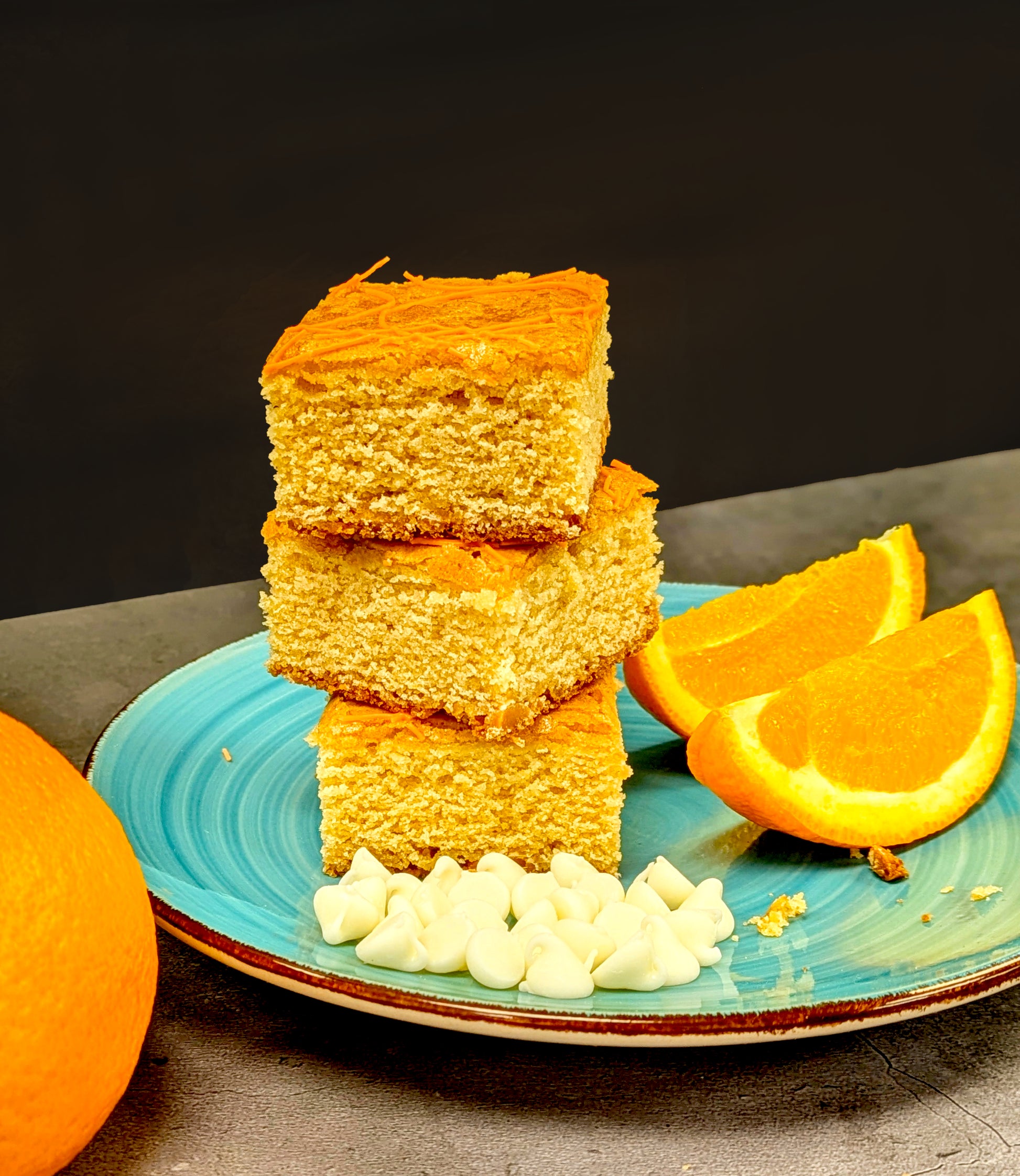 Orange White Chocolate with ingredients