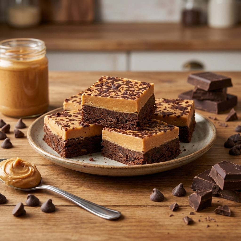 Peanut Butter Fudge Brownie (Buckeye)