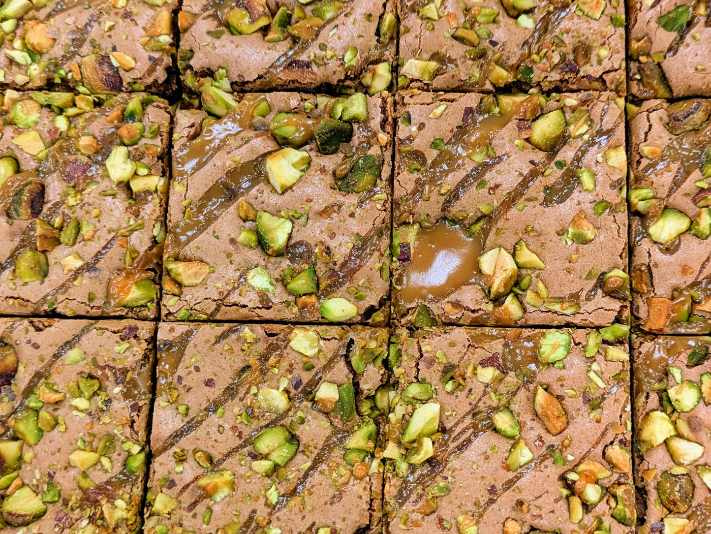 Pistachio Caramel Brownie