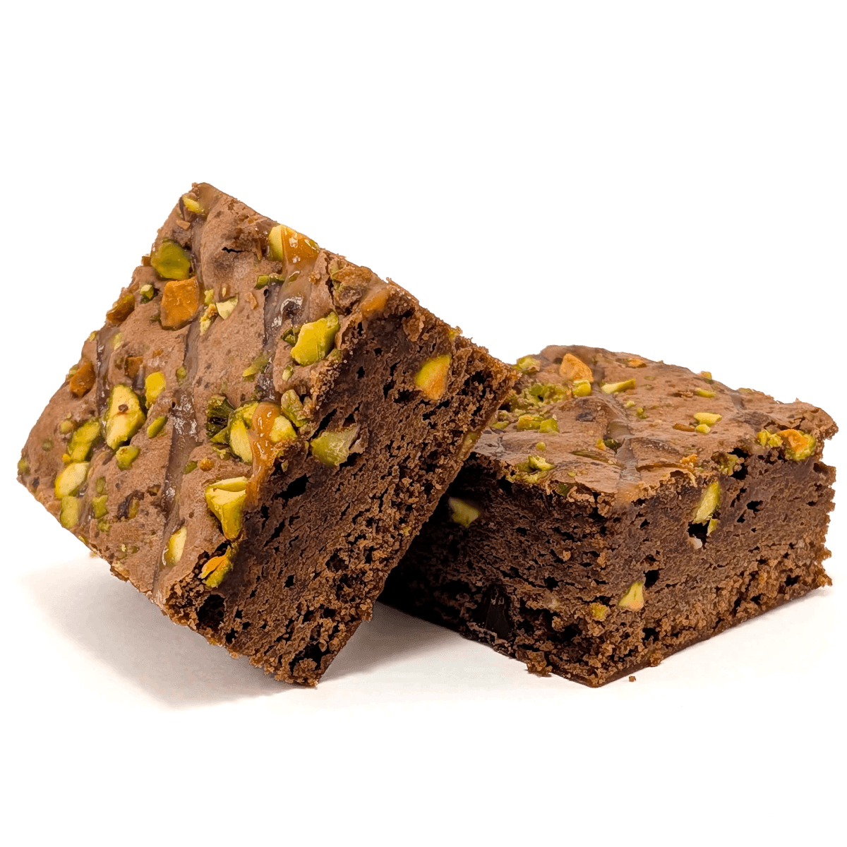 Pistachio Caramel Brownie