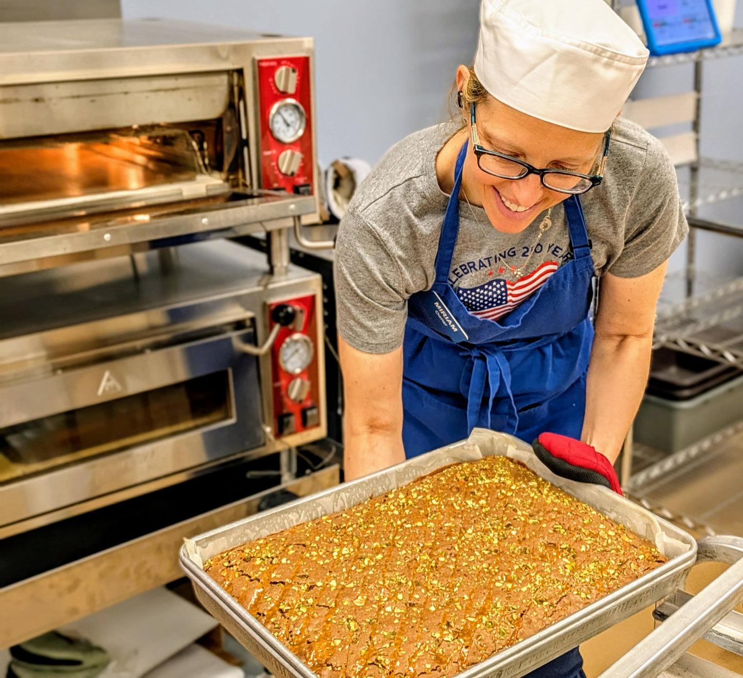 Pistachio Caramel Brownie