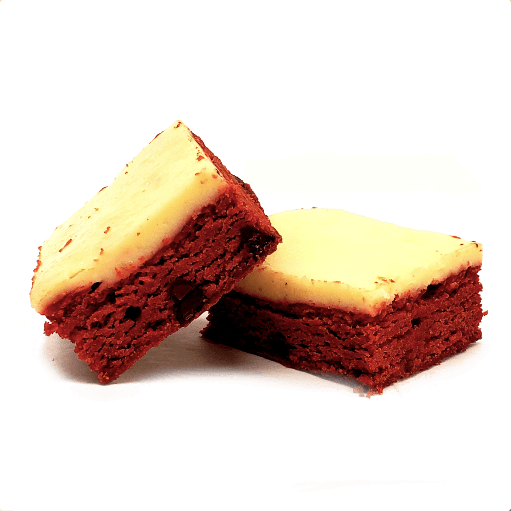 Red Velvet Cream Cheese Brownie Duo