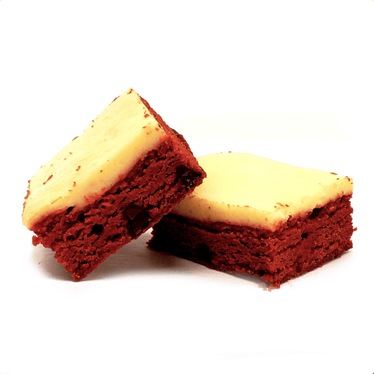Red Velvet Cream Cheese Brownie Duo
