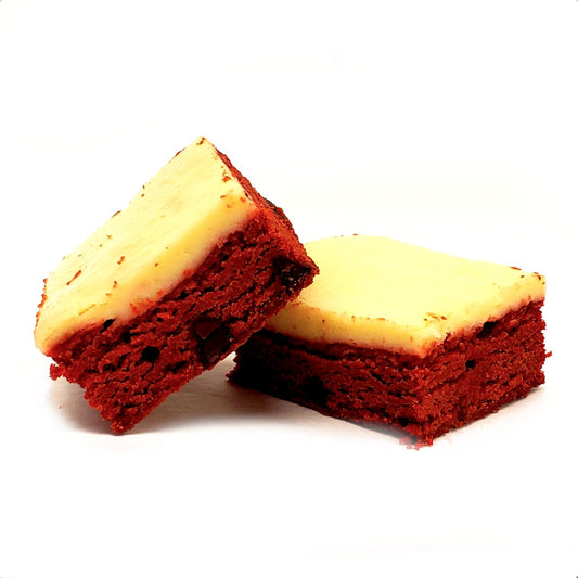 Red Velvet Cream Cheese Brownie Duo