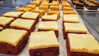 Red Velvet Cream Cheese in rows