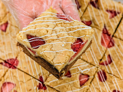 Large Strawberry White Chocolate Brookie