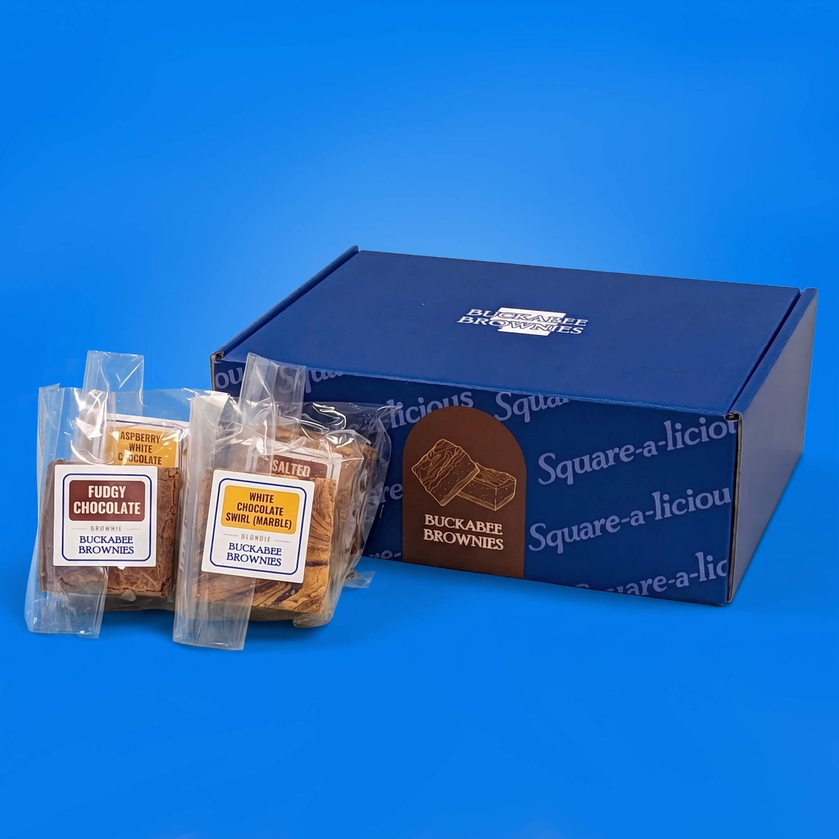 The Buckabee Experience Shipped Box Closed Brownies Out