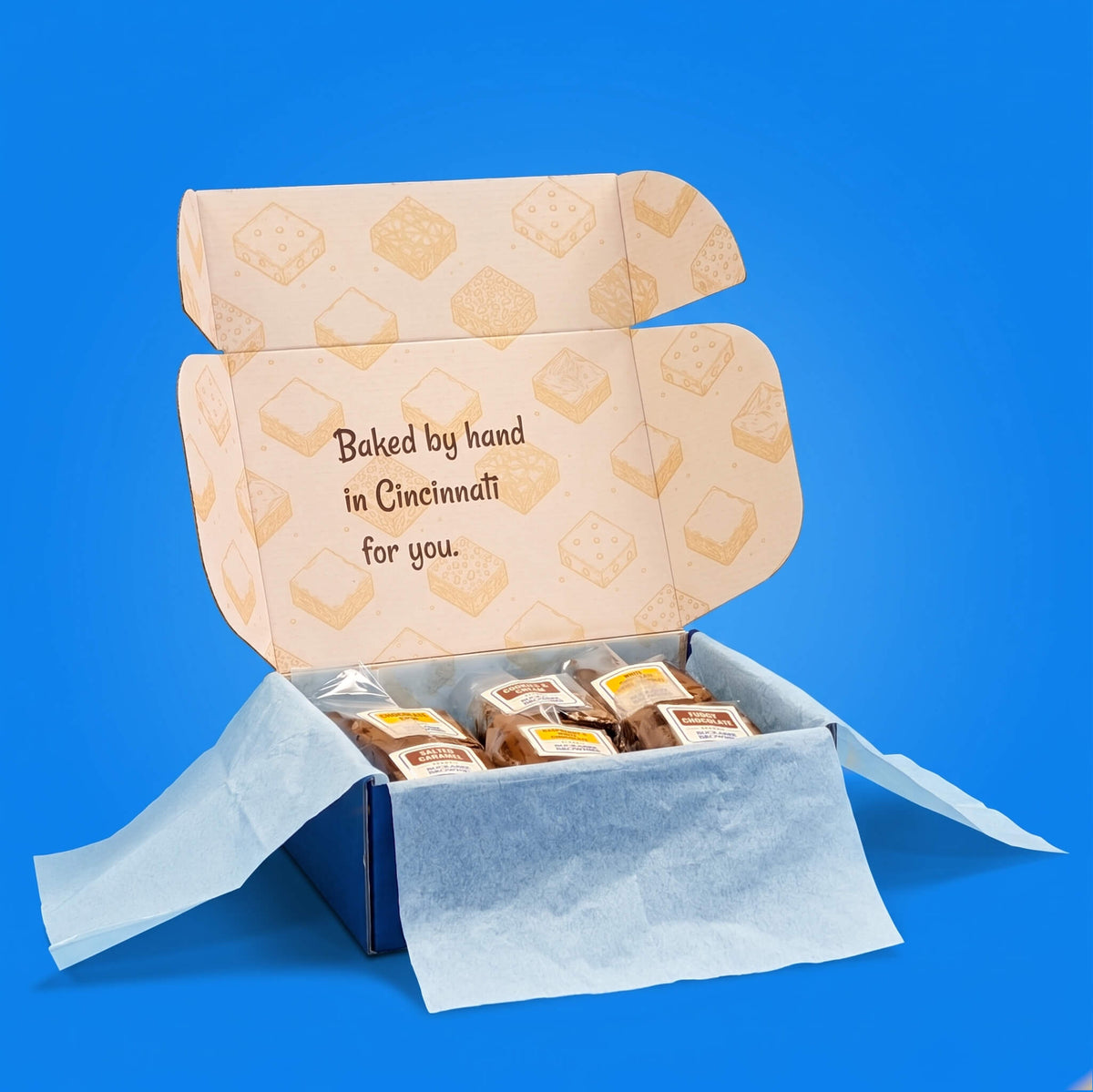 The Build Your Own Shipped Box Open Brownies In