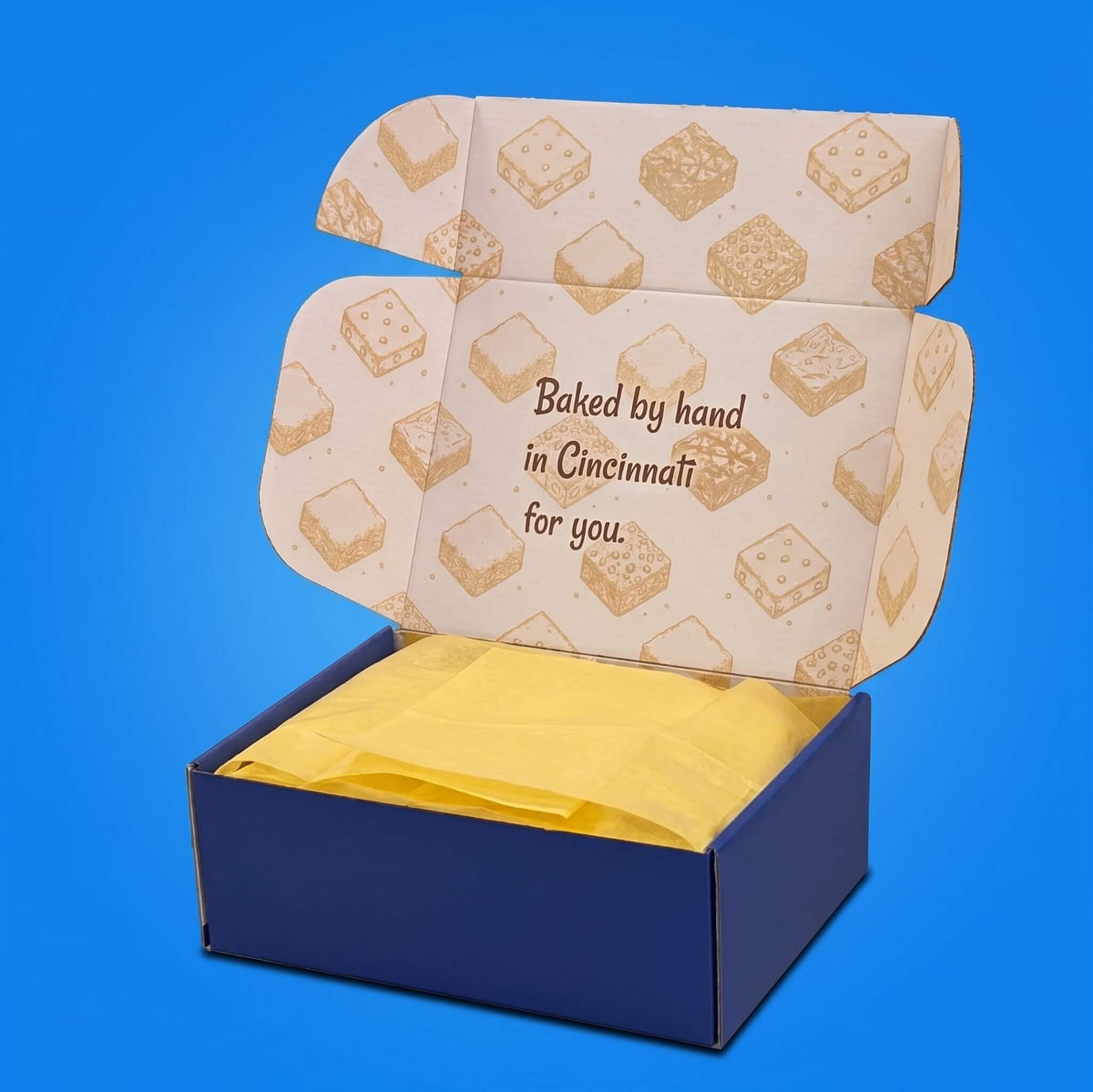 The Buttery Blondies Shipped Box