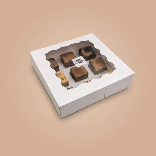 The Ultimate Chocolate 9 Brownie Box side closed