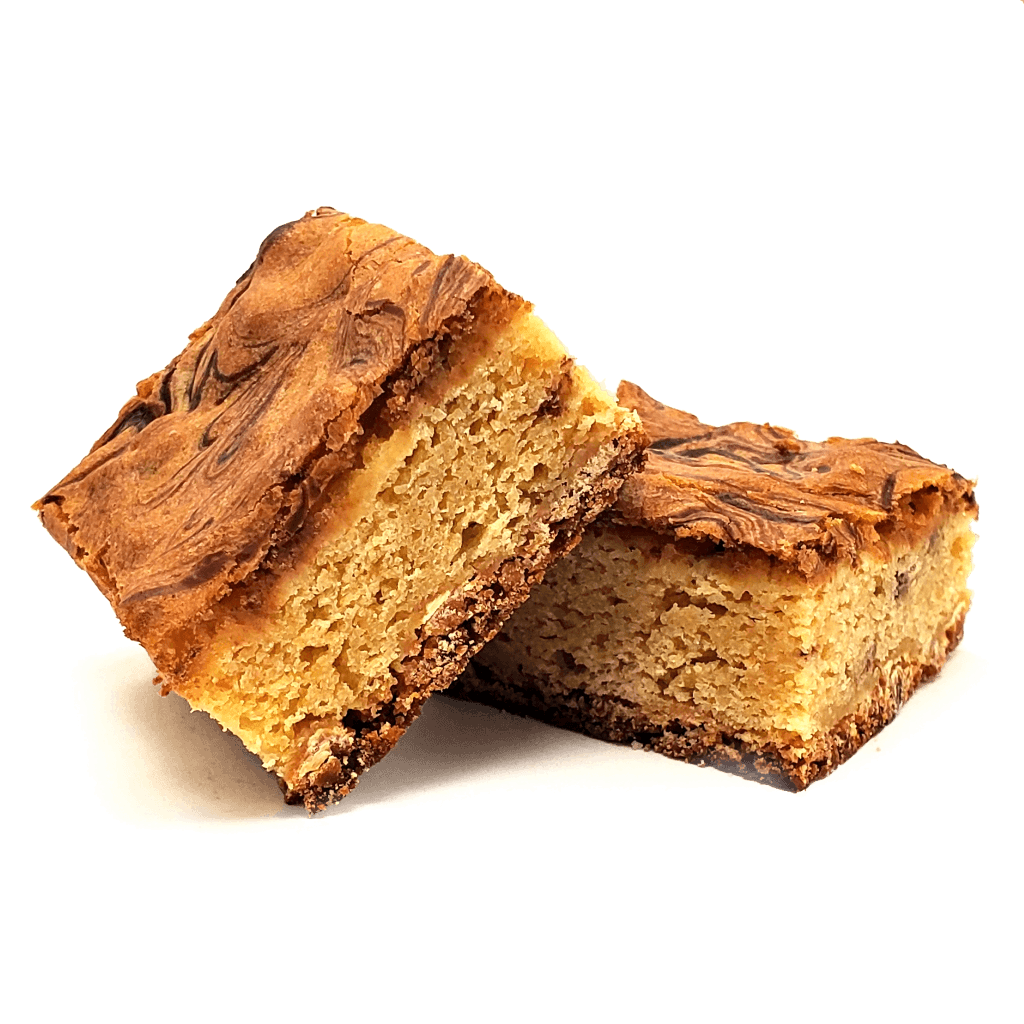 White Chocolate Swirl Marble Blondie