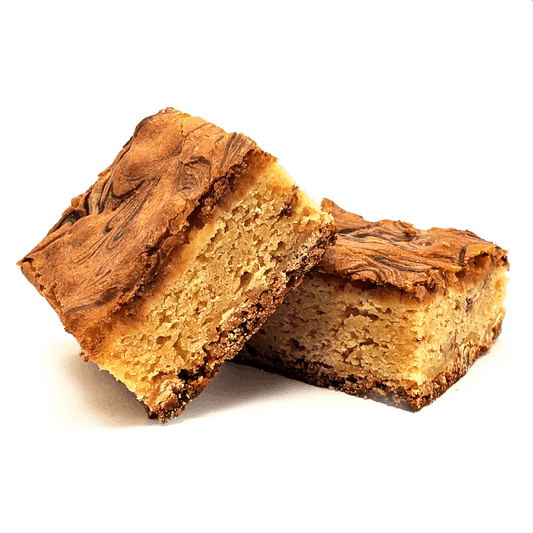 White Chocolate Swirl Marble Blondie